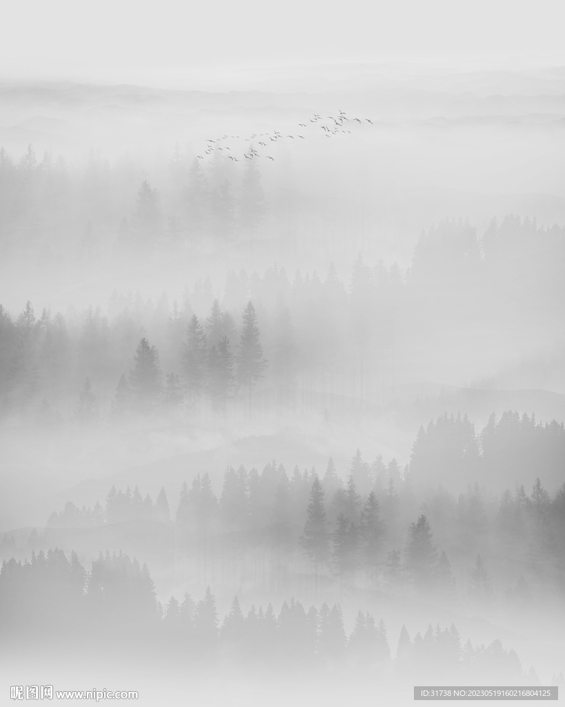 水墨山水画