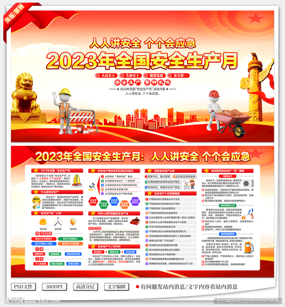 安全生产月展板