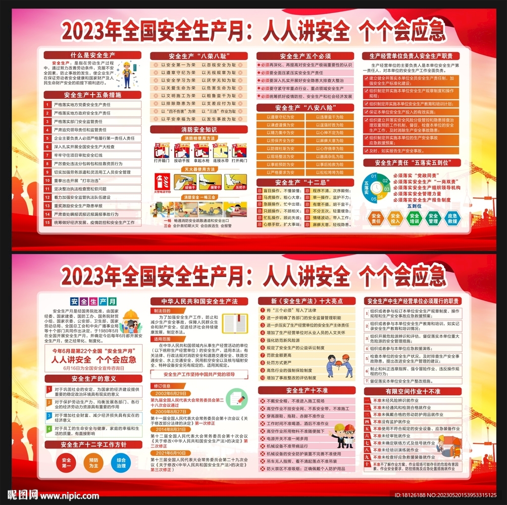 安全生产月展板