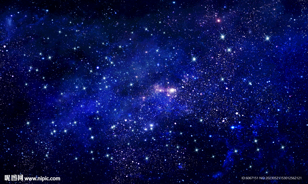 蓝色星空背景