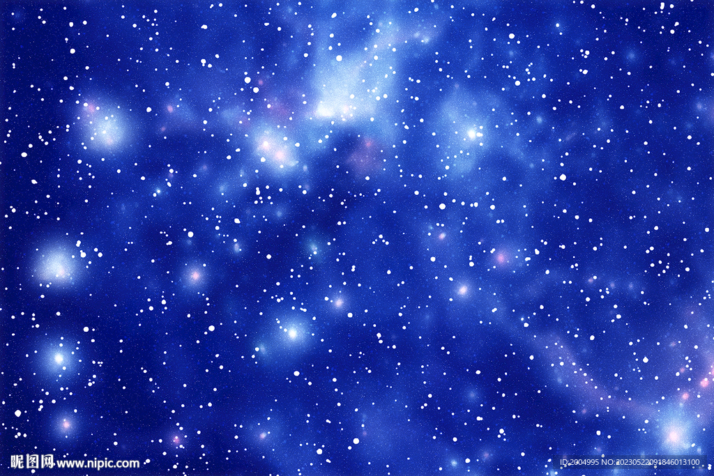 蓝色高清星空