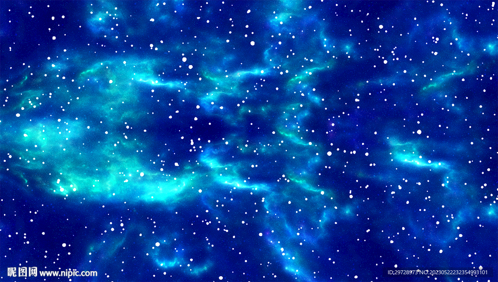 高清蓝色星空图