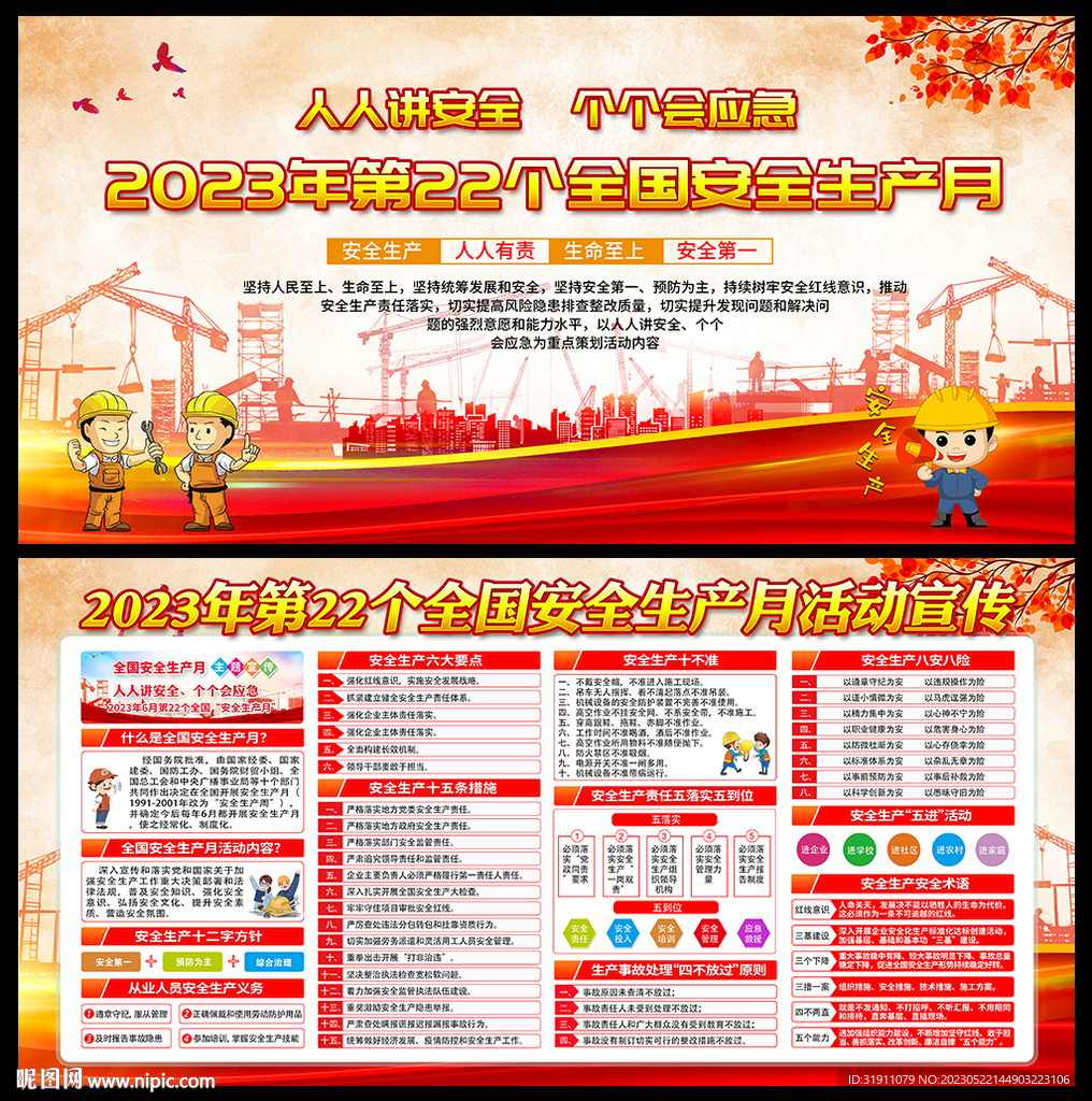 2023全国安全生产月宣传栏
