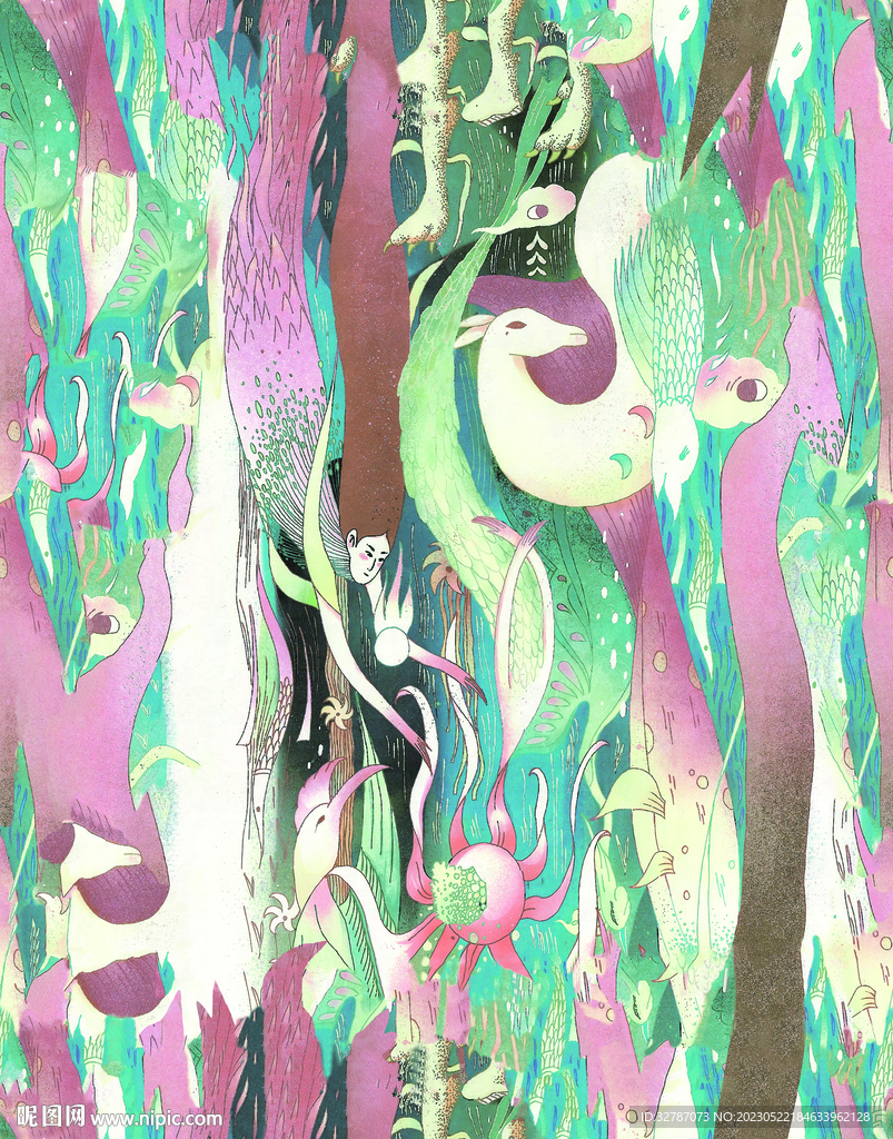 手绘花 