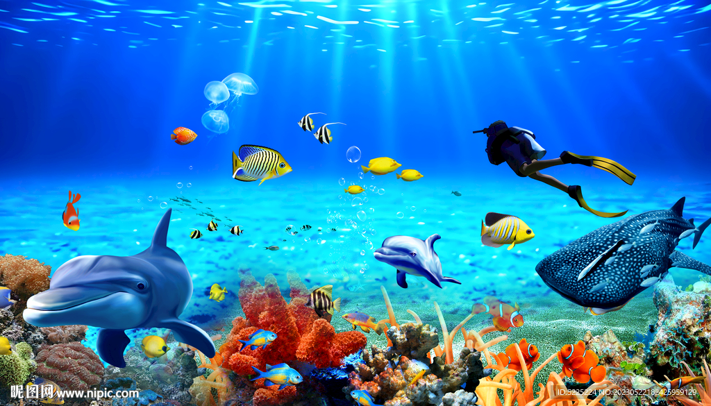 海底世界壁画