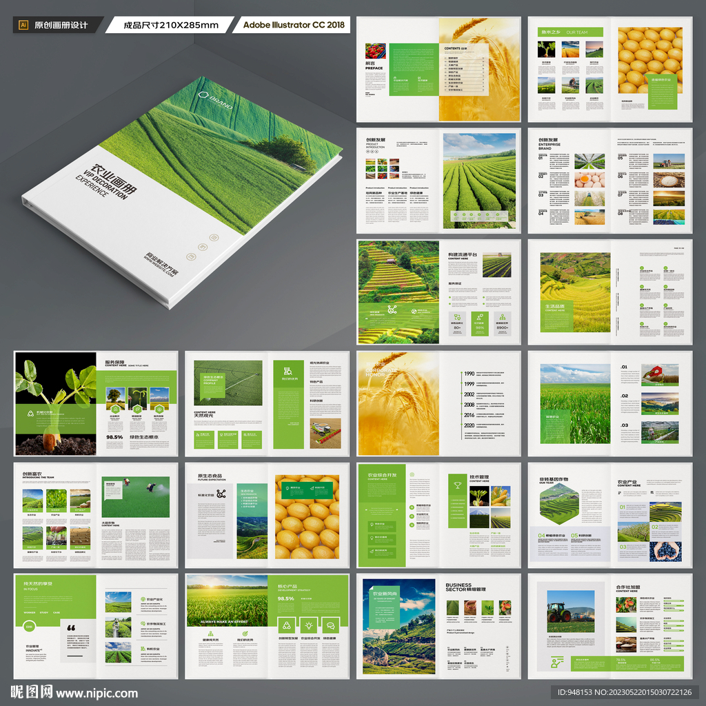 农业合作社画册