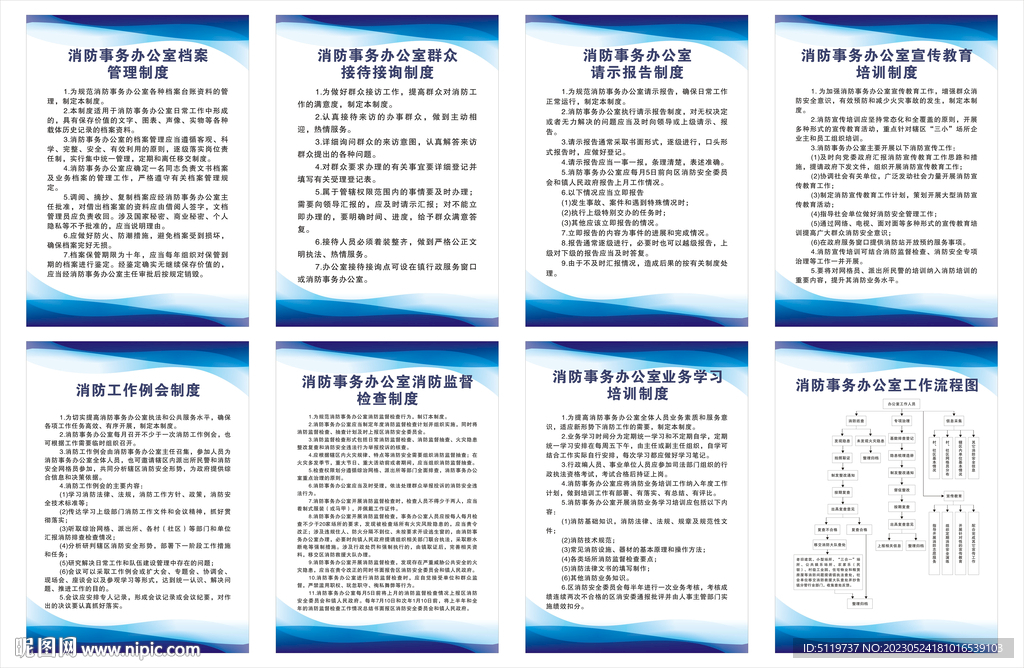 消防办公室制度牌