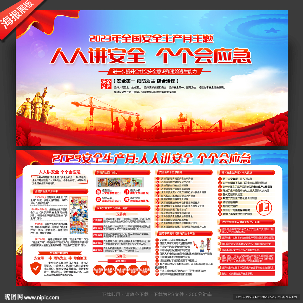 安全生产宣传展板