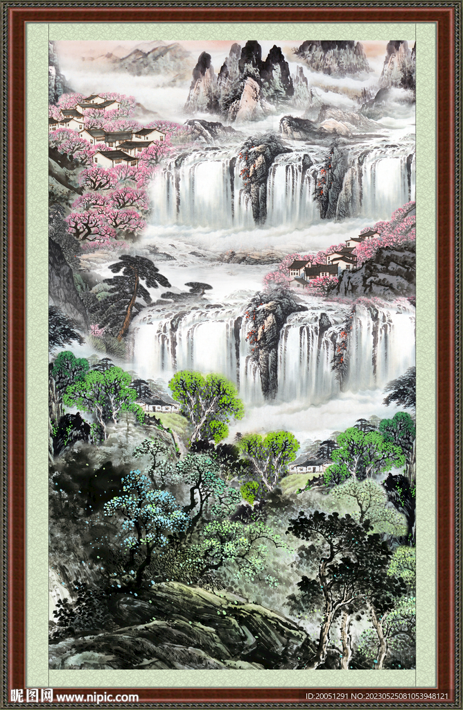 玄关山水画 