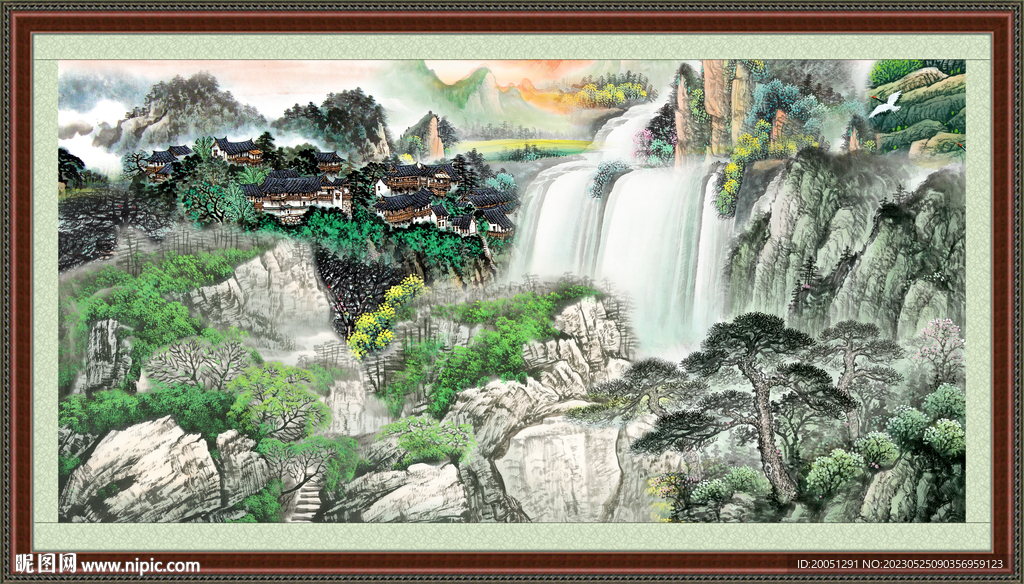 聚宝盆风景画