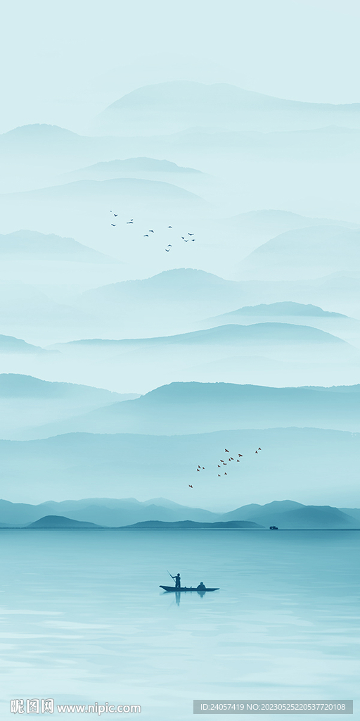 新中式意境山水画