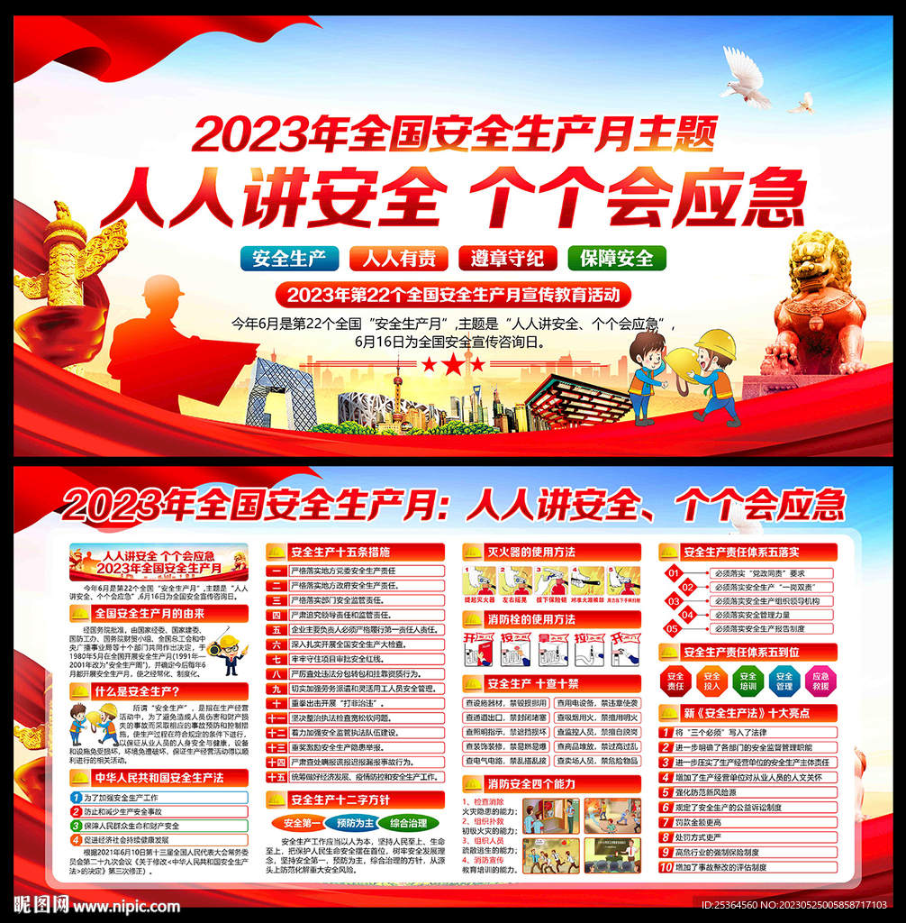 2023年安全月宣传栏