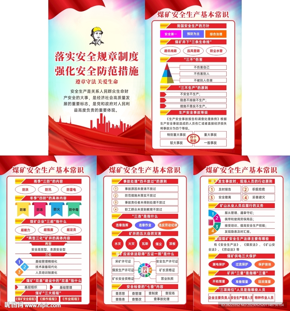 煤矿安全生产知识挂图