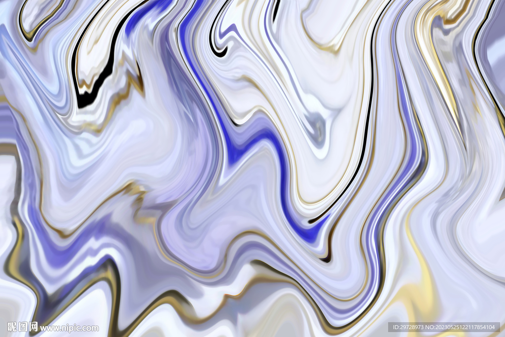 淡蓝线条抽象大理石