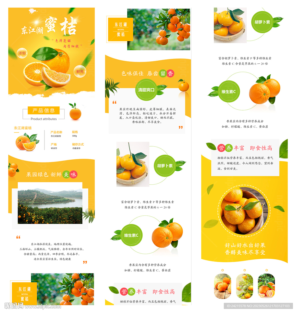 橘子详情页 水果海报
