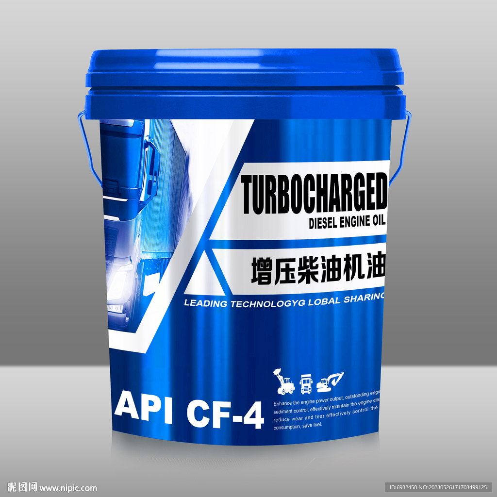 润滑油桶标 桶贴 PS AI