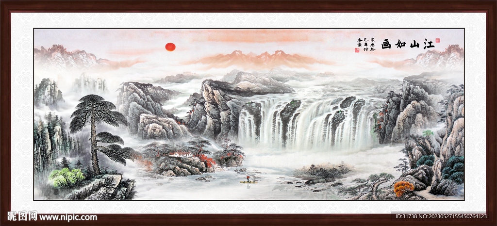 国画山水画