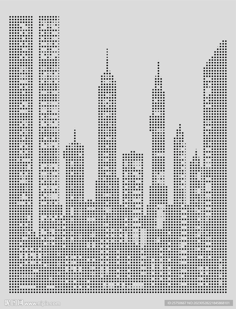 城市镂空图