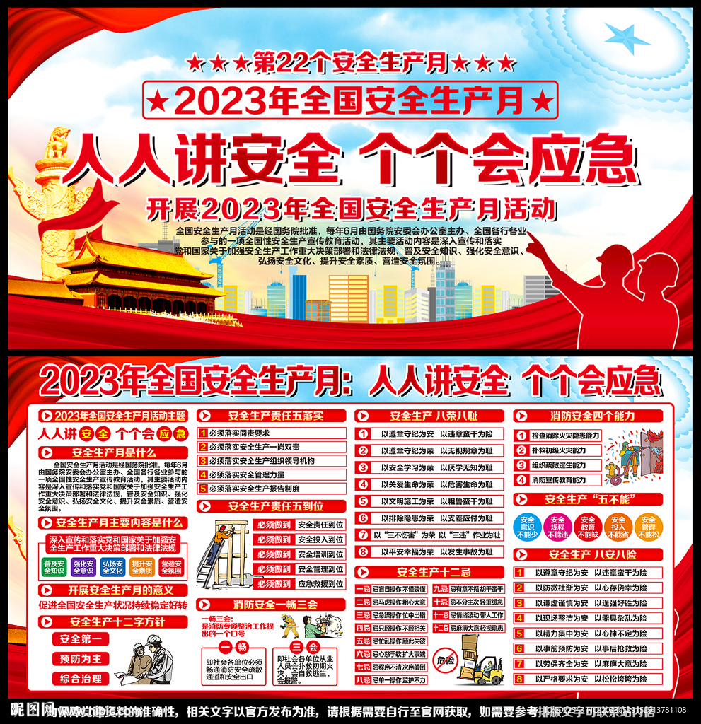 2023年安全生产月展板