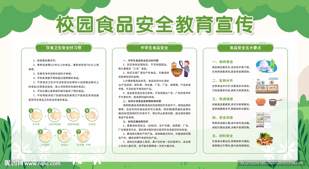 校园食品安全教育宣传