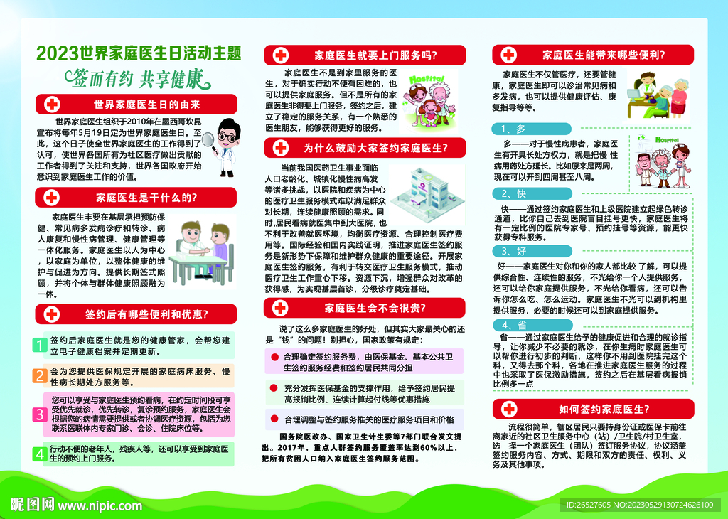 家庭医生三折页