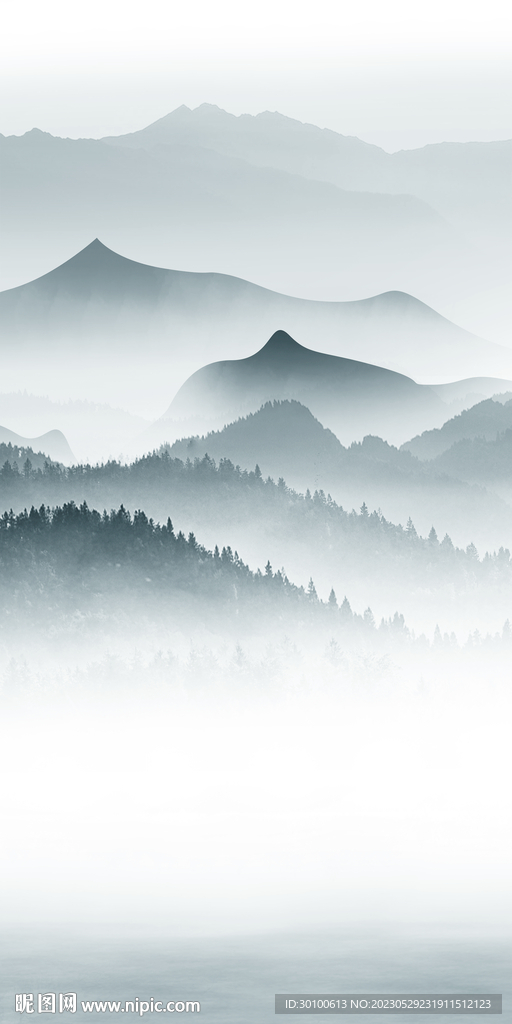 最新 高端山水玄关 TiF分层