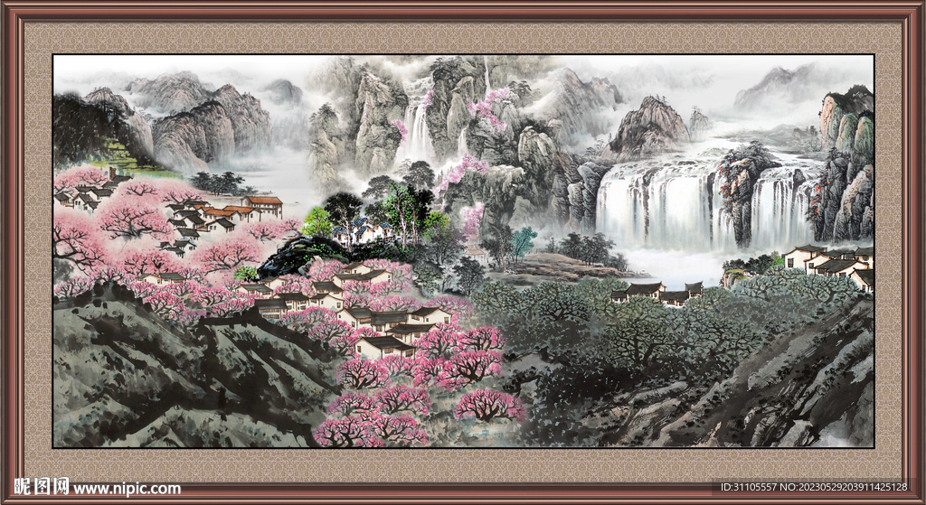 风景中堂画