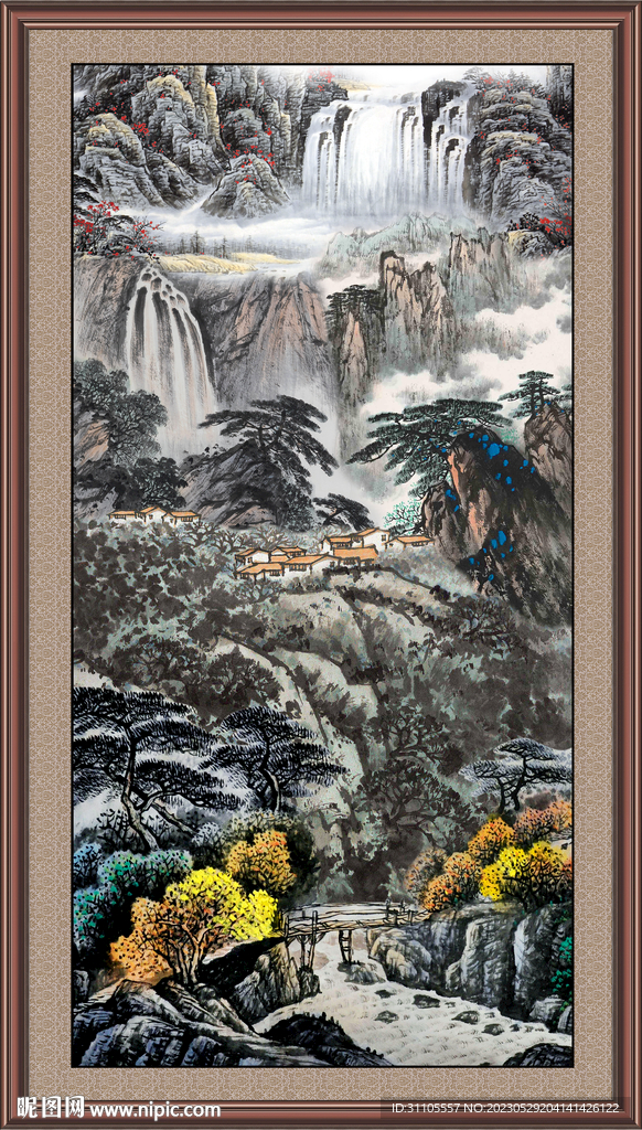 风景中堂画