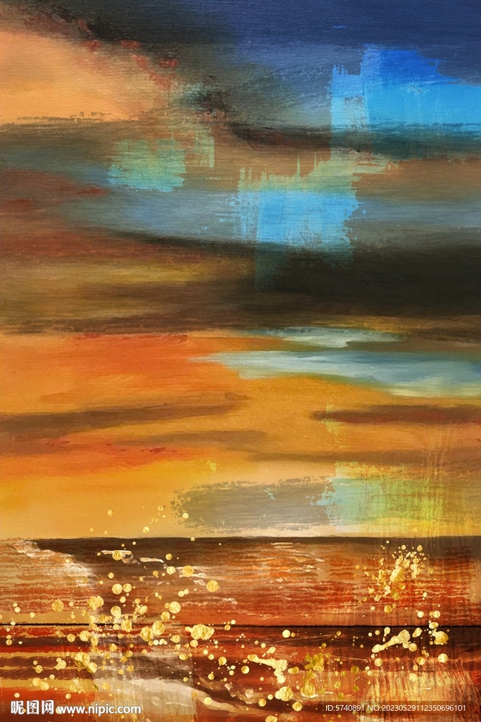 抽象风景油画