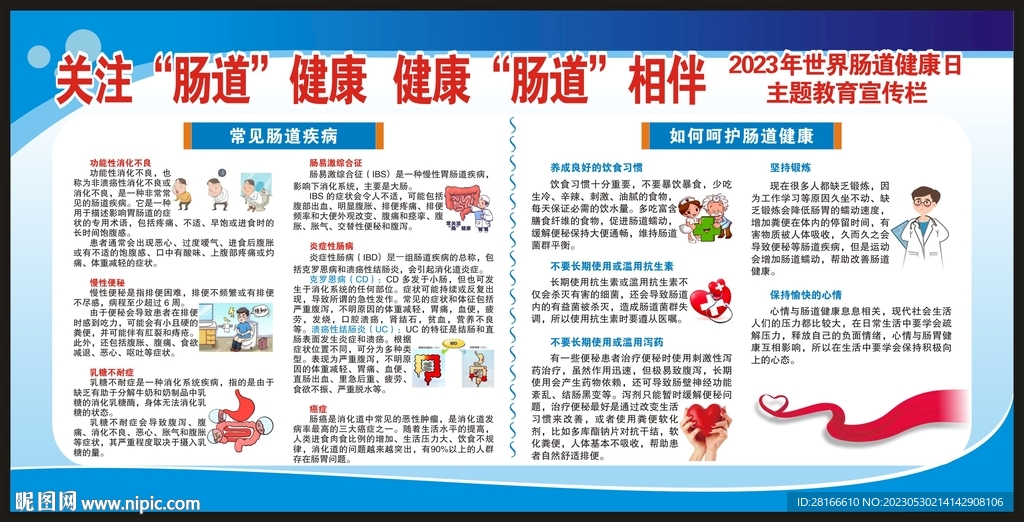 世界肠道健康日宣传栏
