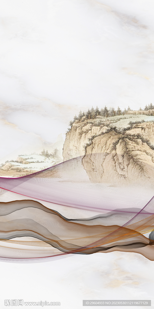 中式 玄关新简奢画 tIF分层