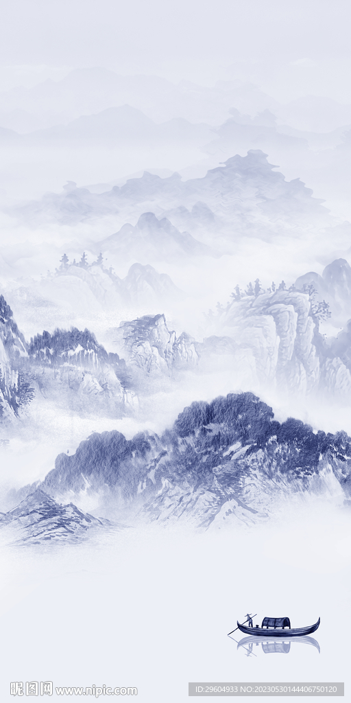 新品 玄关轻奢山水 tIF分层