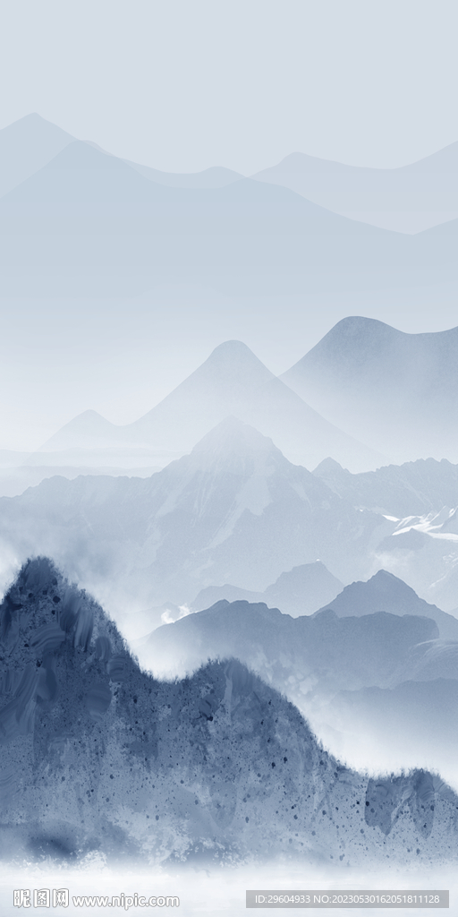 大气 玄关新款山水 tIF分层