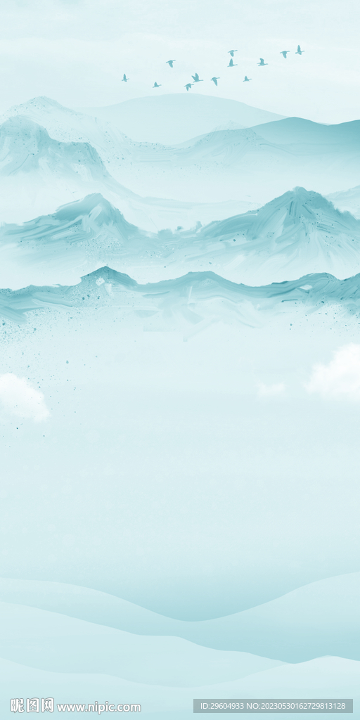 水墨 玄关新简奢画 tIF分层