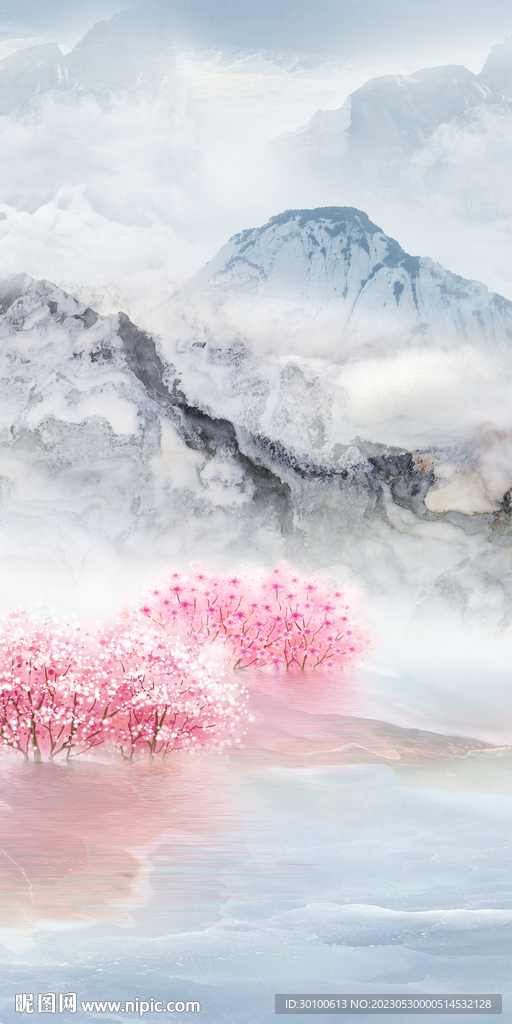 最新 极简山水玄关 TiF分层