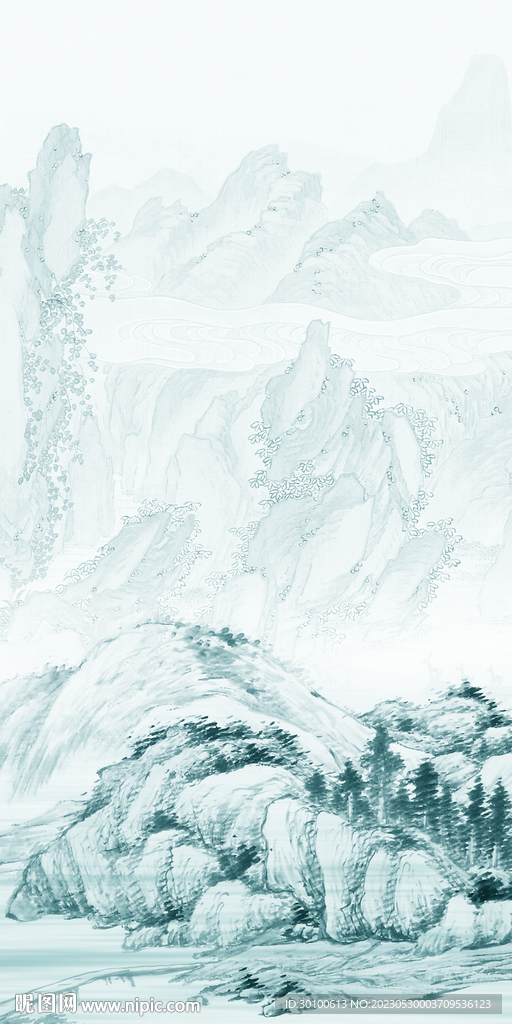 现代 最新山水玄关 TiF分层