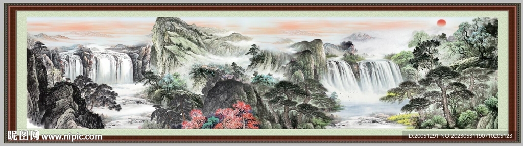 客厅山水画