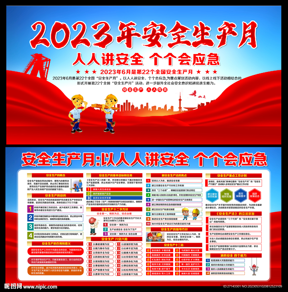2023年安全生产月宣传栏