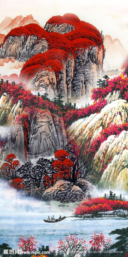 大气 高档极简山水 tif分层