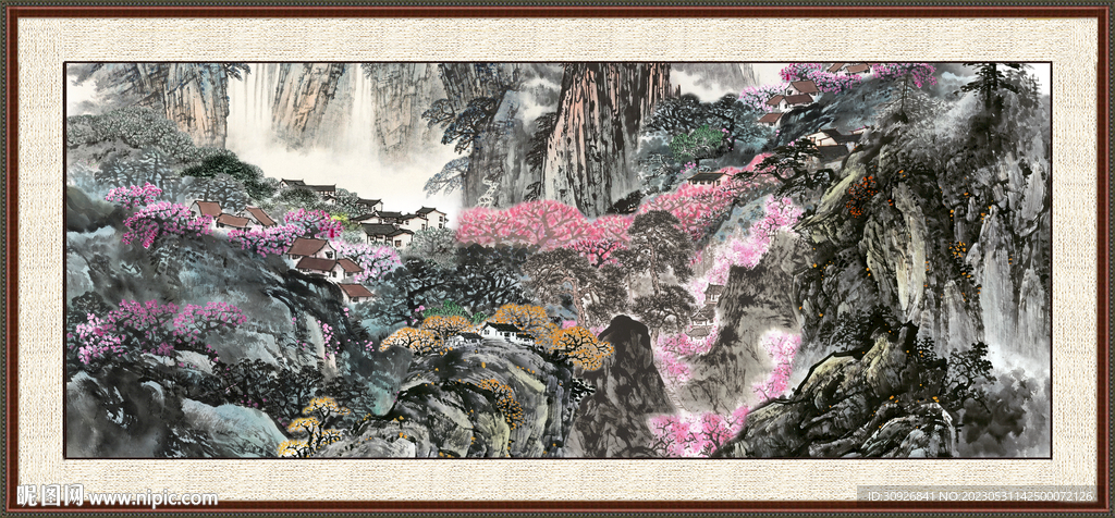 聚宝盆风景画