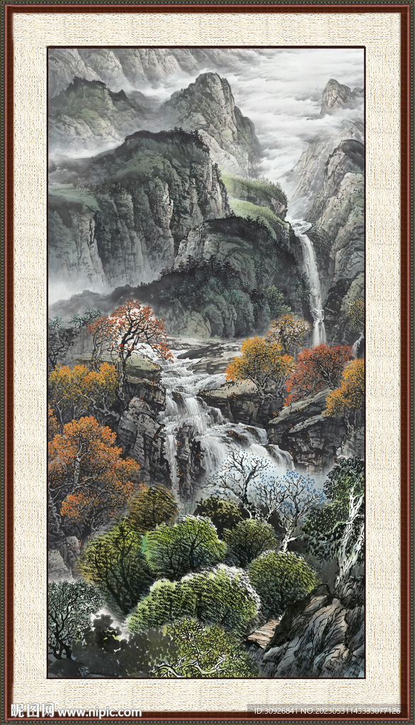 聚宝盆风景画