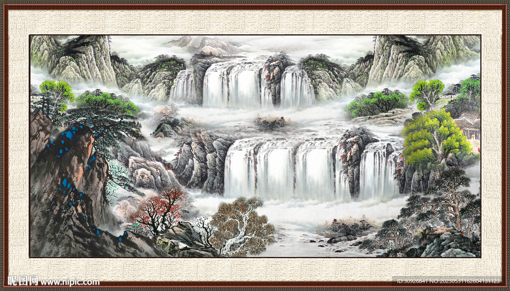 聚宝盆风景画