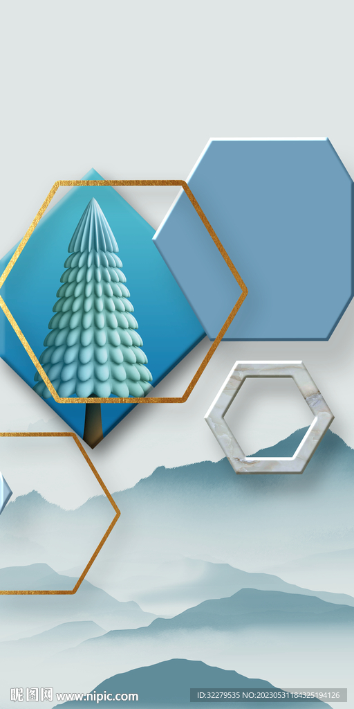 简约 新传山水玄关 tIf分层