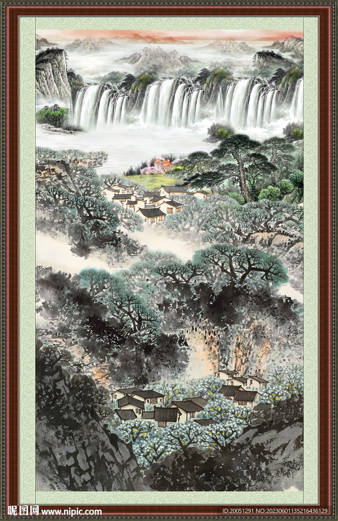 大厅山水画 