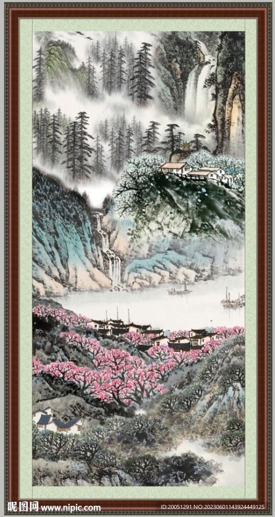 大厅山水画 