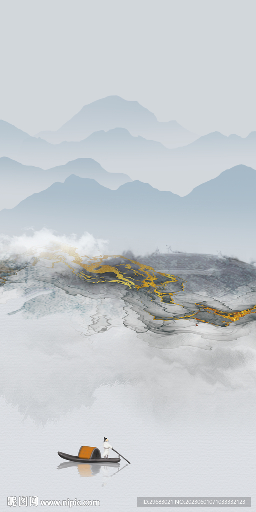 新品 现代新玄关画 TIF分层