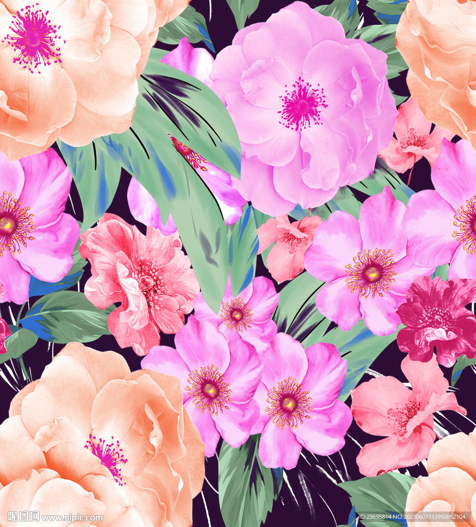 手绘花
