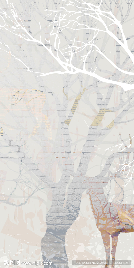 简约 豪华北欧玄关 TIF分层