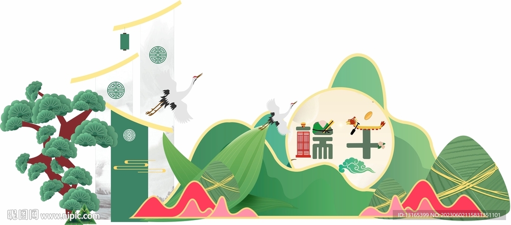 端午节堆头美陈