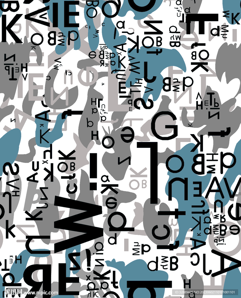 字母 豹纹